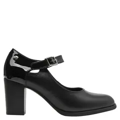 BRUNO ROSSI - Zapato Casual Mujer Cuero Negro