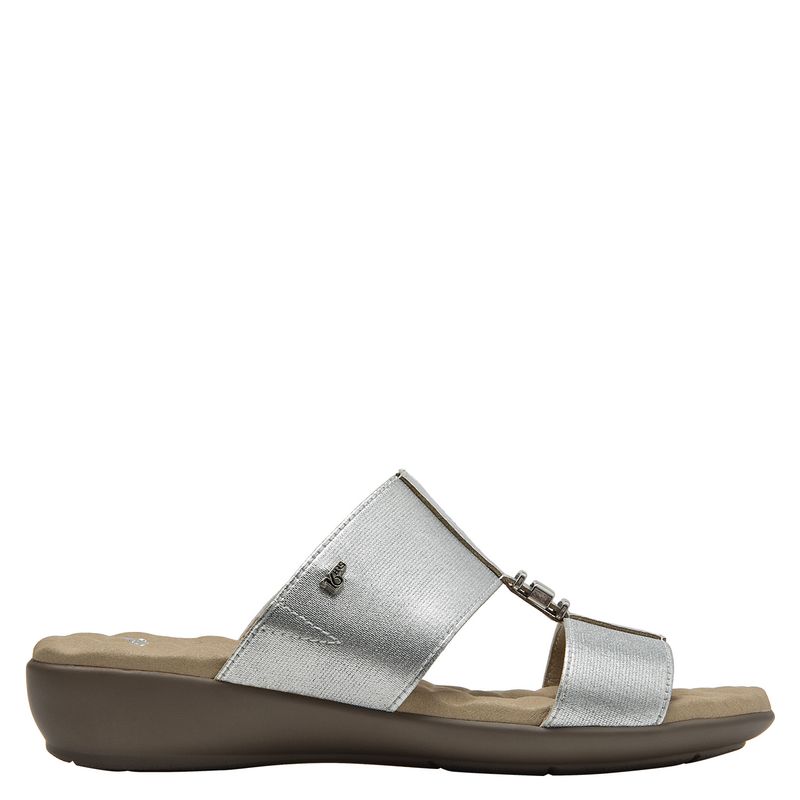 16 HRS Sandalia Mujer Cuero Gris 16 Hrs