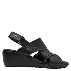 16 HRS - Sandalia Mujer Cuero Negro