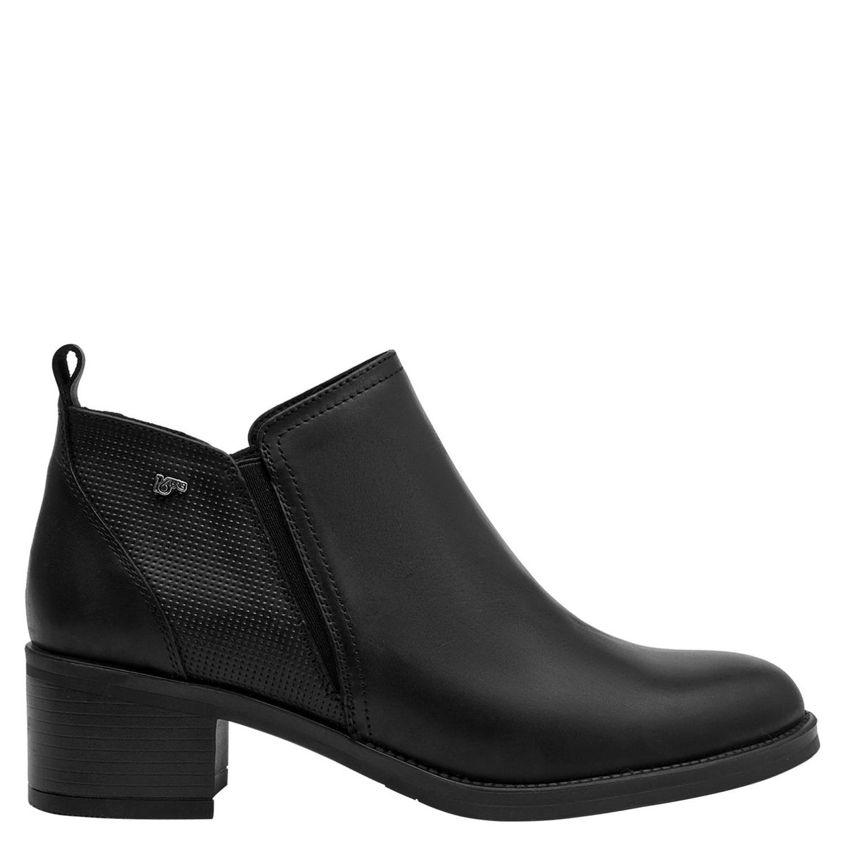 16 HRS - Botin Mujer Cuero Negro 16 Hrs