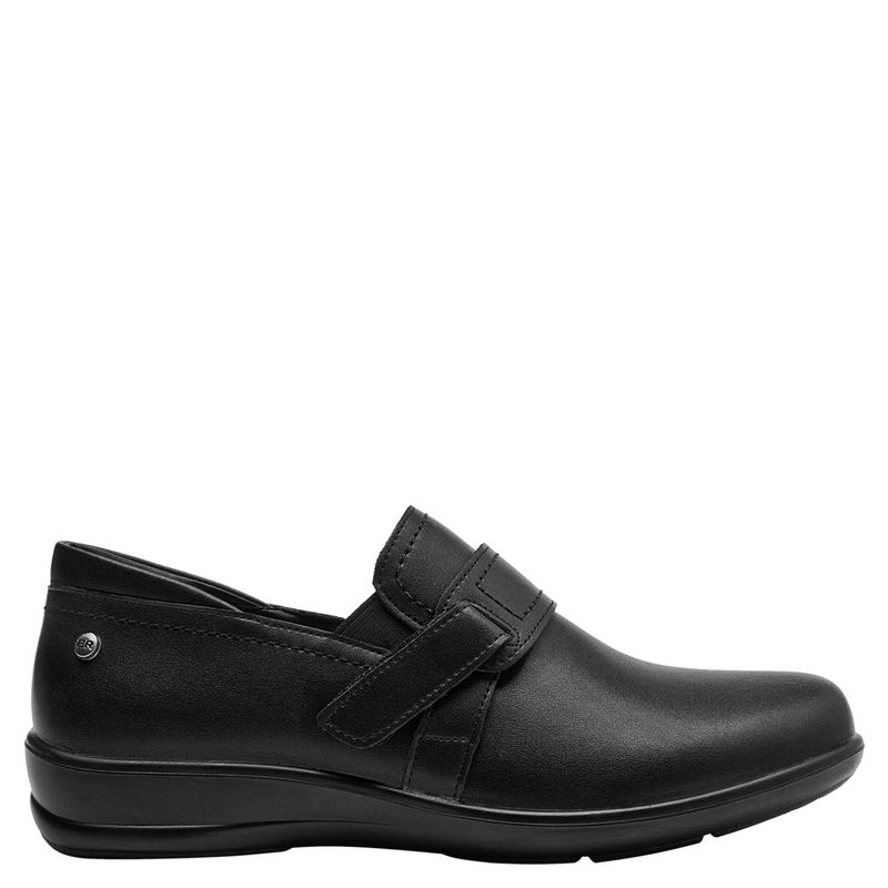 BRUNO ROSSI - Zapato Casual Mujer Cuero Negro Bruno Rossi