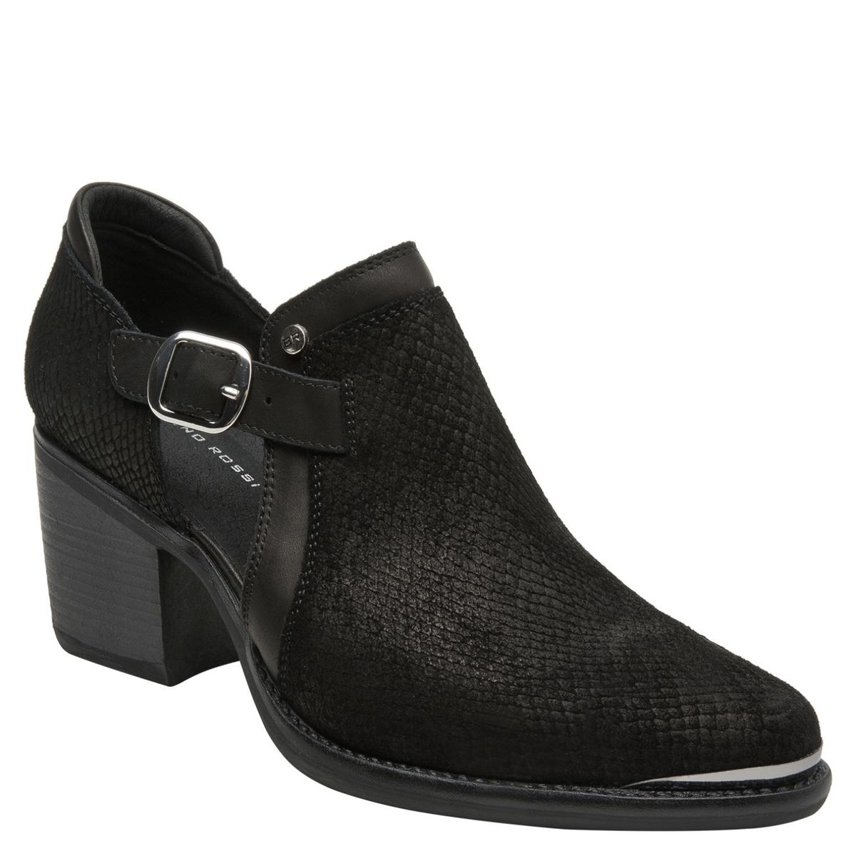 BRUNO ROSSI - Zapato Casual Mujer Cuero Negro Bruno Rossi