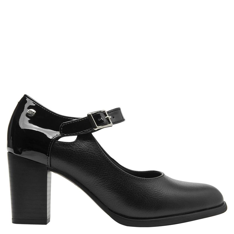 BRUNO ROSSI - Zapato Casual Mujer Cuero Negro Bruno Rossi