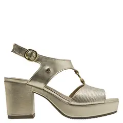 BRUNO ROSSI - Sandalia Mujer Cuero Amarillo