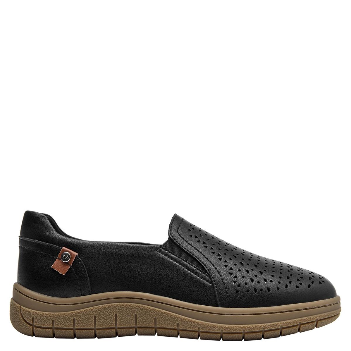 BRUNO ROSSI - Zapato Casual Mujer Cuero Negro Bruno Rossi