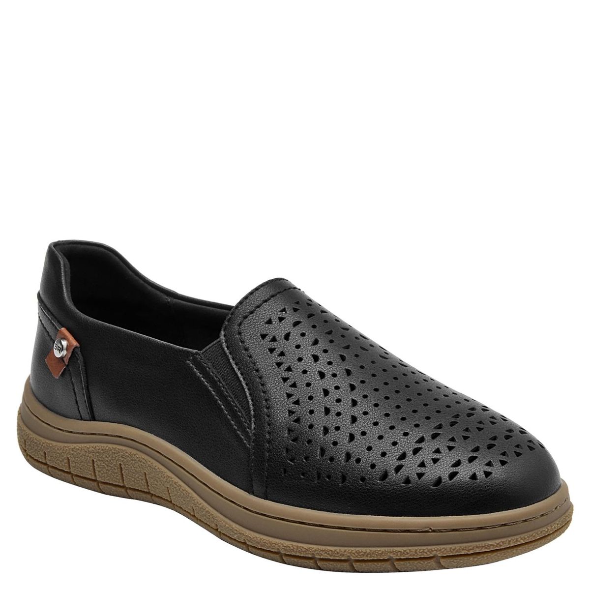 BRUNO ROSSI - Zapato Casual Mujer Cuero Negro Bruno Rossi