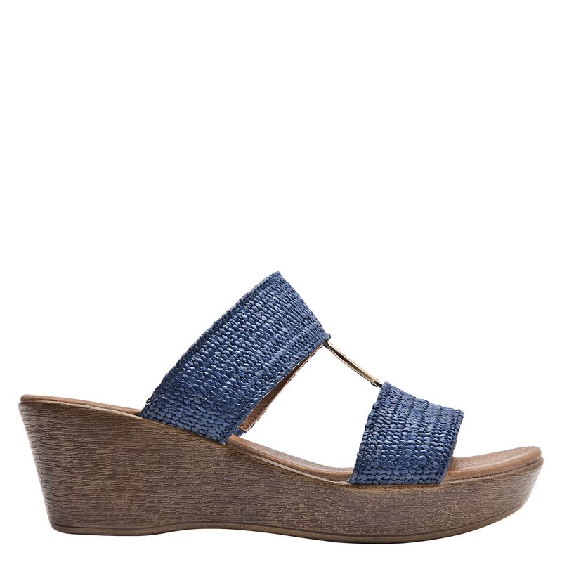 BRUNO ROSSI - Sandalia Mujer Azul Bruno Rossi
