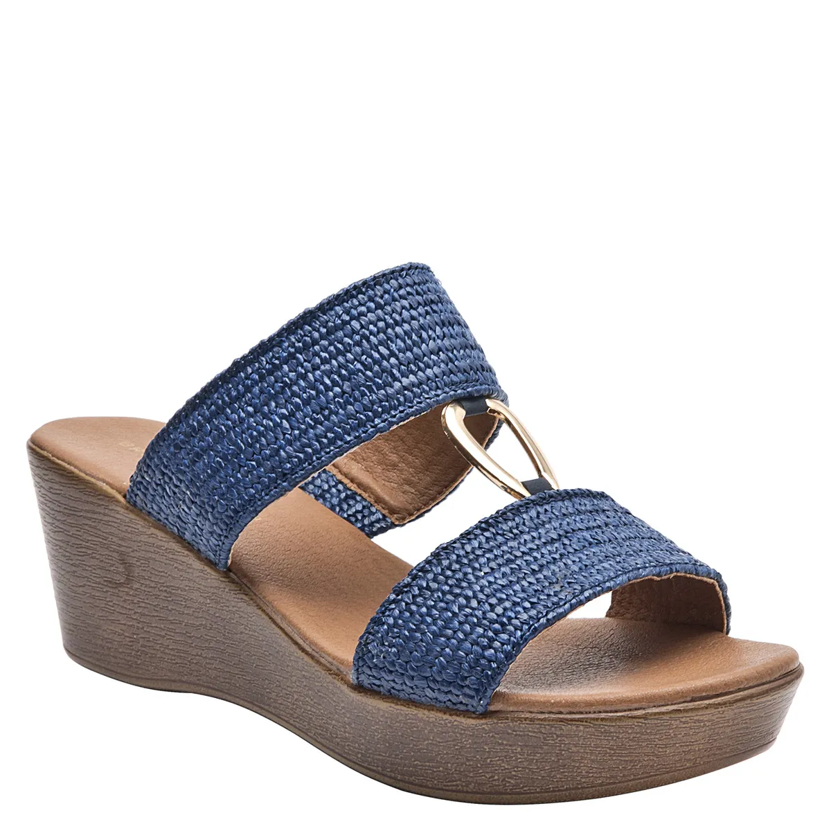 BRUNO ROSSI - Sandalia Mujer Azul Bruno Rossi