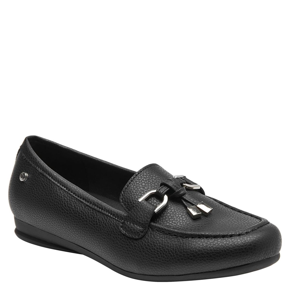 BRUNO ROSSI - Mocasín Mujer Cuero Negro Bruno Rossi