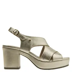 BRUNO ROSSI - Sandalia Mujer Cuero Amarillo