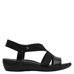 BRUNO ROSSI - Sandalia Mujer Cuero Negro
