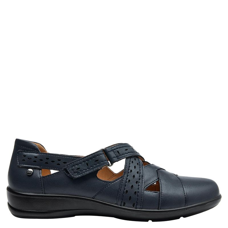 BRUNO ROSSI - Zapato Casual Mujer Cuero Azúl Bruno Rossi