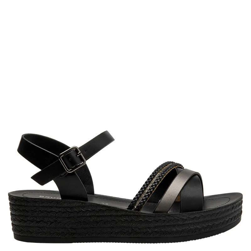 BRUNO ROSSI - Sandalia Mujer Negro Bruno Rossi