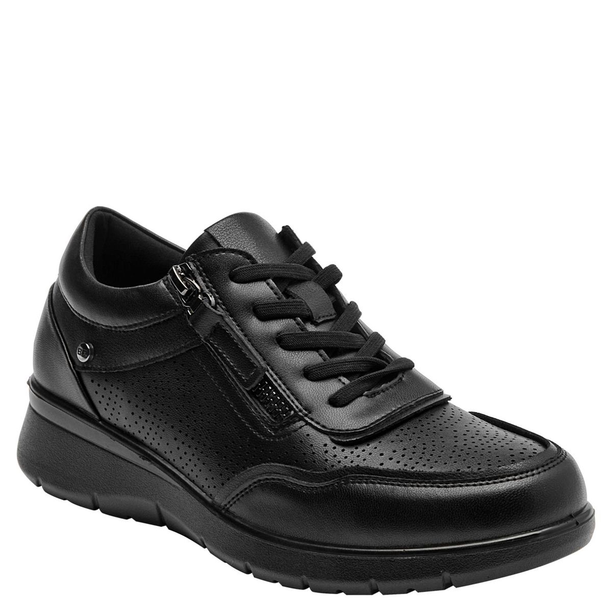 BRUNO ROSSI - Zapato Casual Mujer Cuero Negro Bruno Rossi