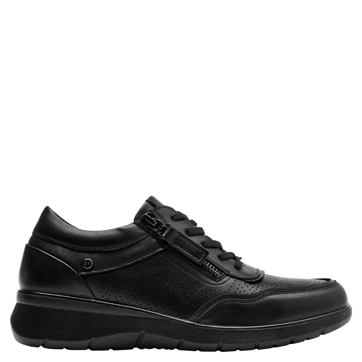 BRUNO ROSSI - Zapato Casual Mujer Cuero Negro Bruno Rossi