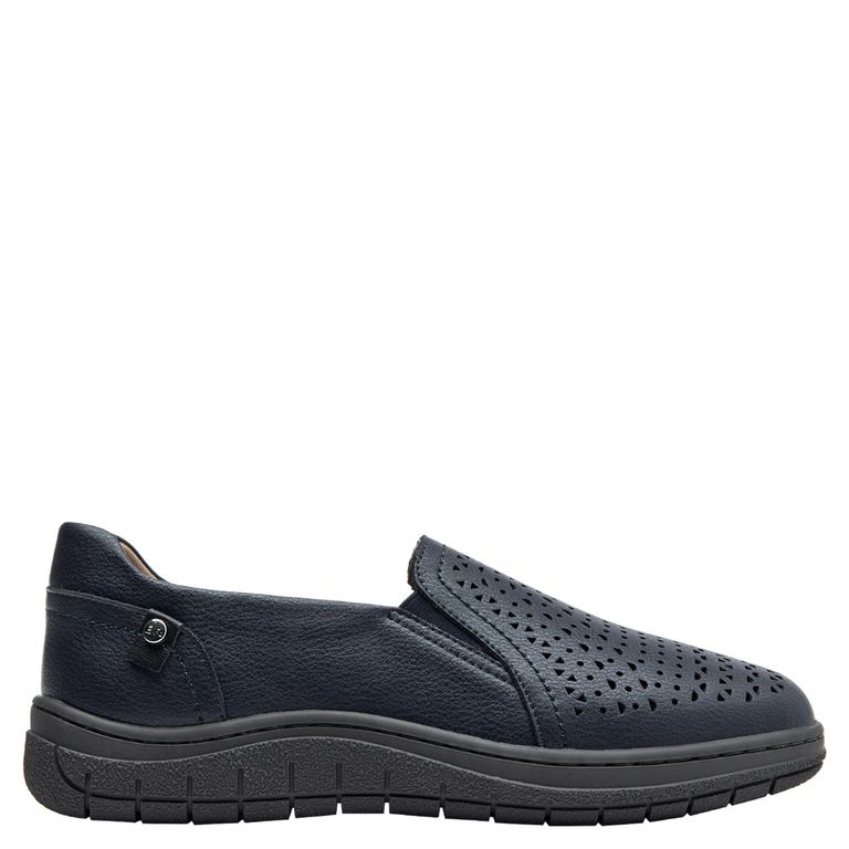BRUNO ROSSI Zapato Casual Mujer Cuero Azul