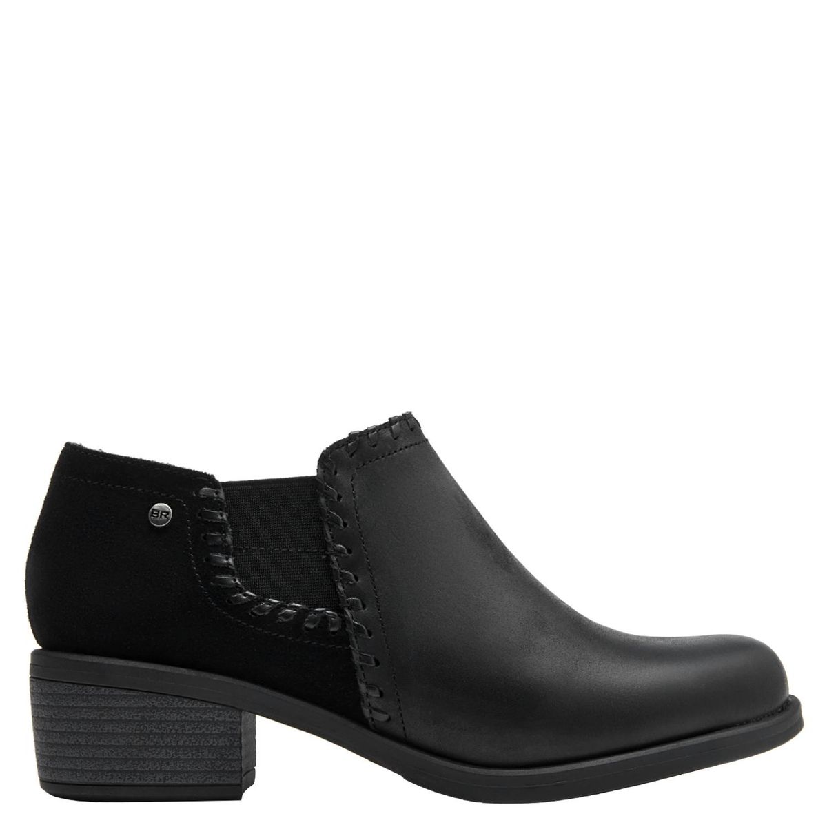 BRUNO ROSSI - Botín Mujer Cuero Negro Bruno Rossi