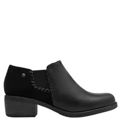 BRUNO ROSSI - Botín Mujer Cuero Negro