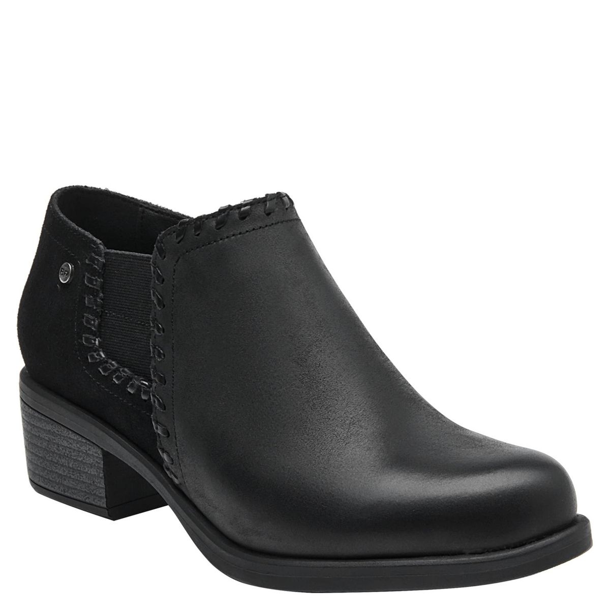 BRUNO ROSSI - Botín Mujer Cuero Negro Bruno Rossi