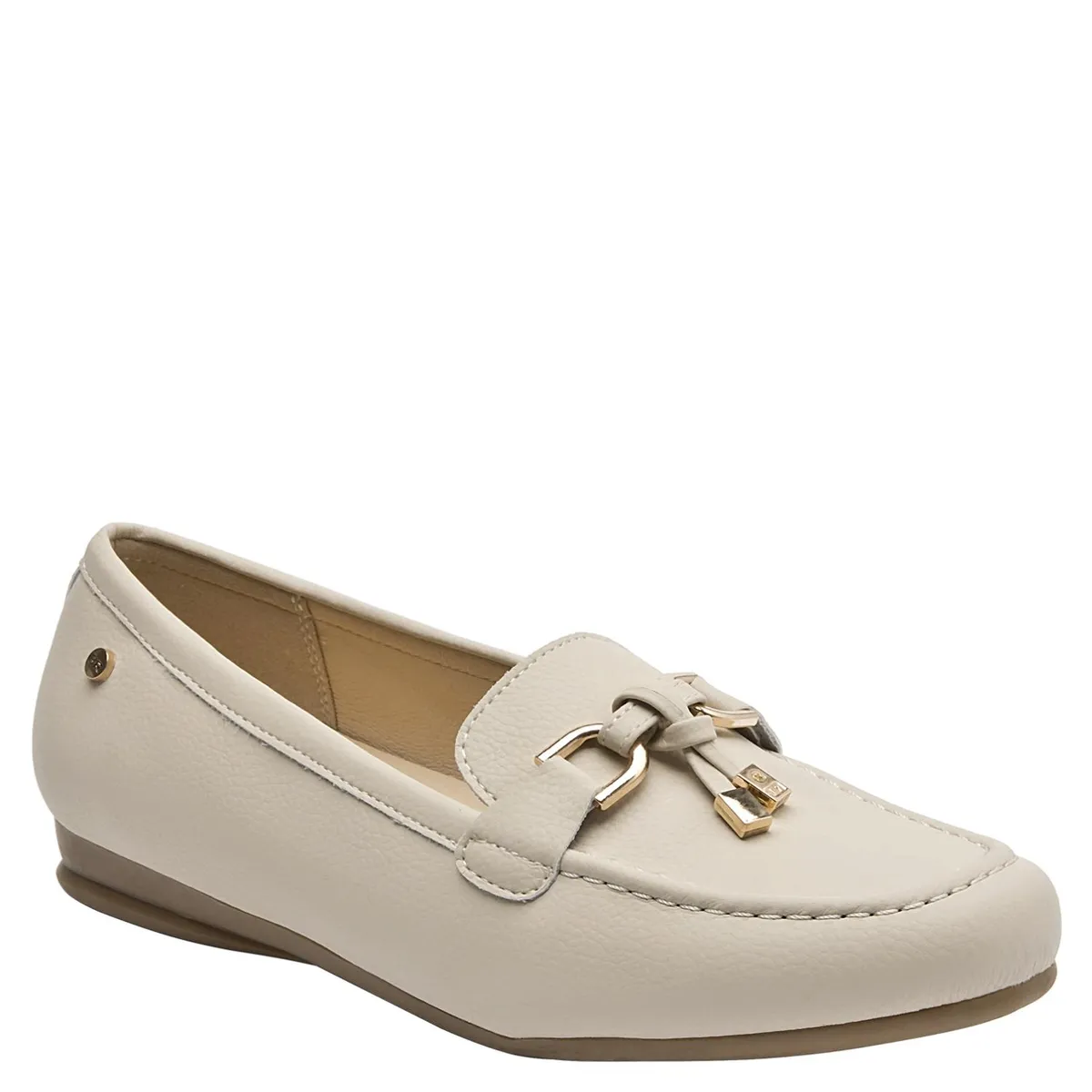 BRUNO ROSSI - Mocasín Mujer Cuero Beige Bruno Rossi