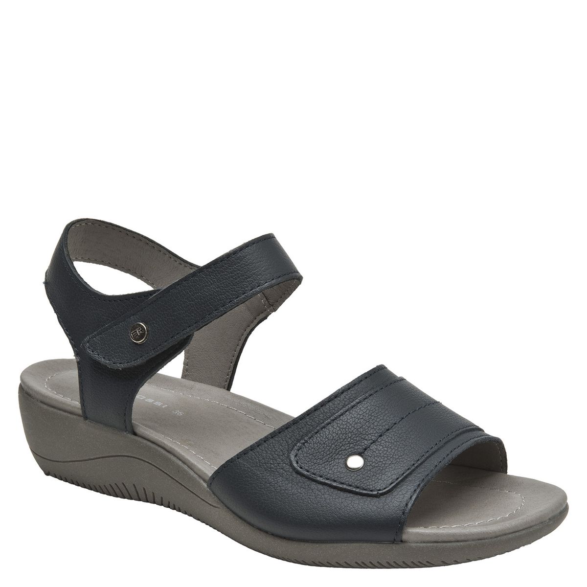 BRUNO ROSSI - Sandalia Mujer Cuero Azul Bruno Rossi