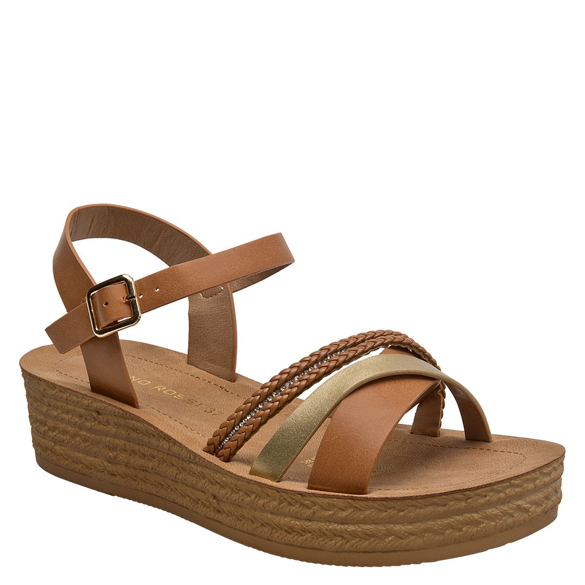 BRUNO ROSSI - Sandalia Mujer Café Bruno Rossi