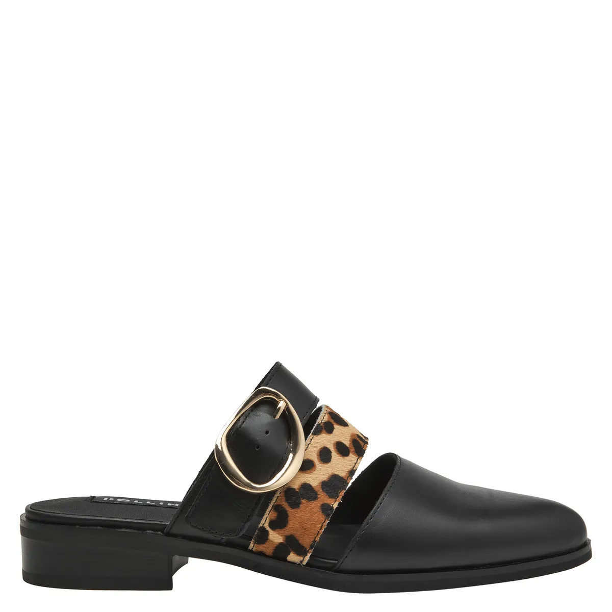 POLLINI - Zapato Casual Mujer Cuero Negro Pollini