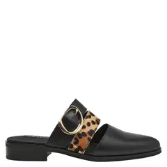 POLLINI - Zapato Casual Mujer Cuero Negro