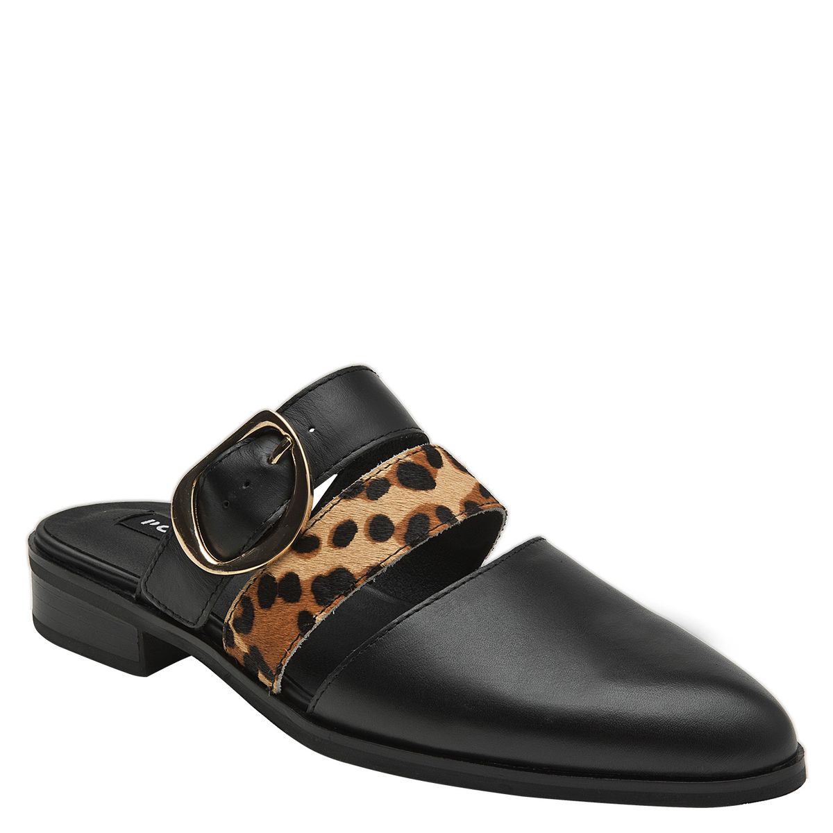 POLLINI - Zapato Casual Mujer Cuero Negro Pollini