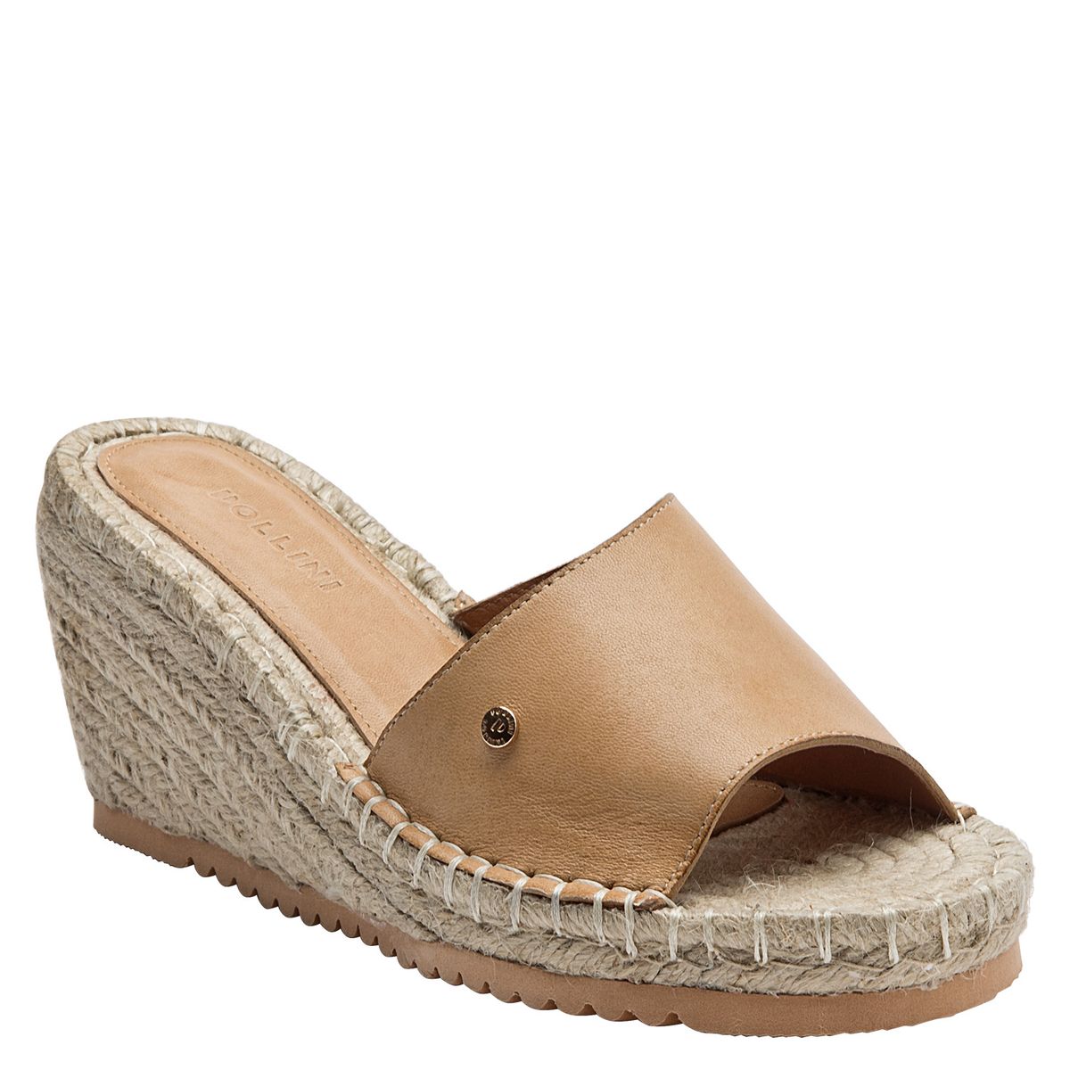 POLLINI - Sandalia Mujer Cuero Café Pollini