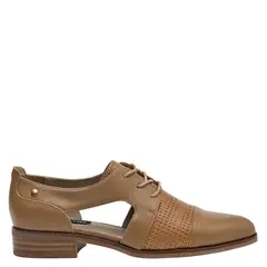 POLLINI - Zapato Casual Mujer Cuero Café