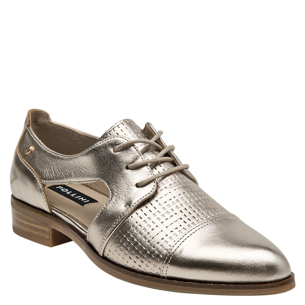 POLLINI - Zapato Casual Mujer Cuero Amarillo Pollini