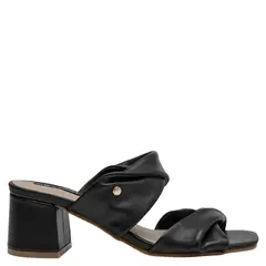 POLLINI - Sandalia Mujer Cuero Negro