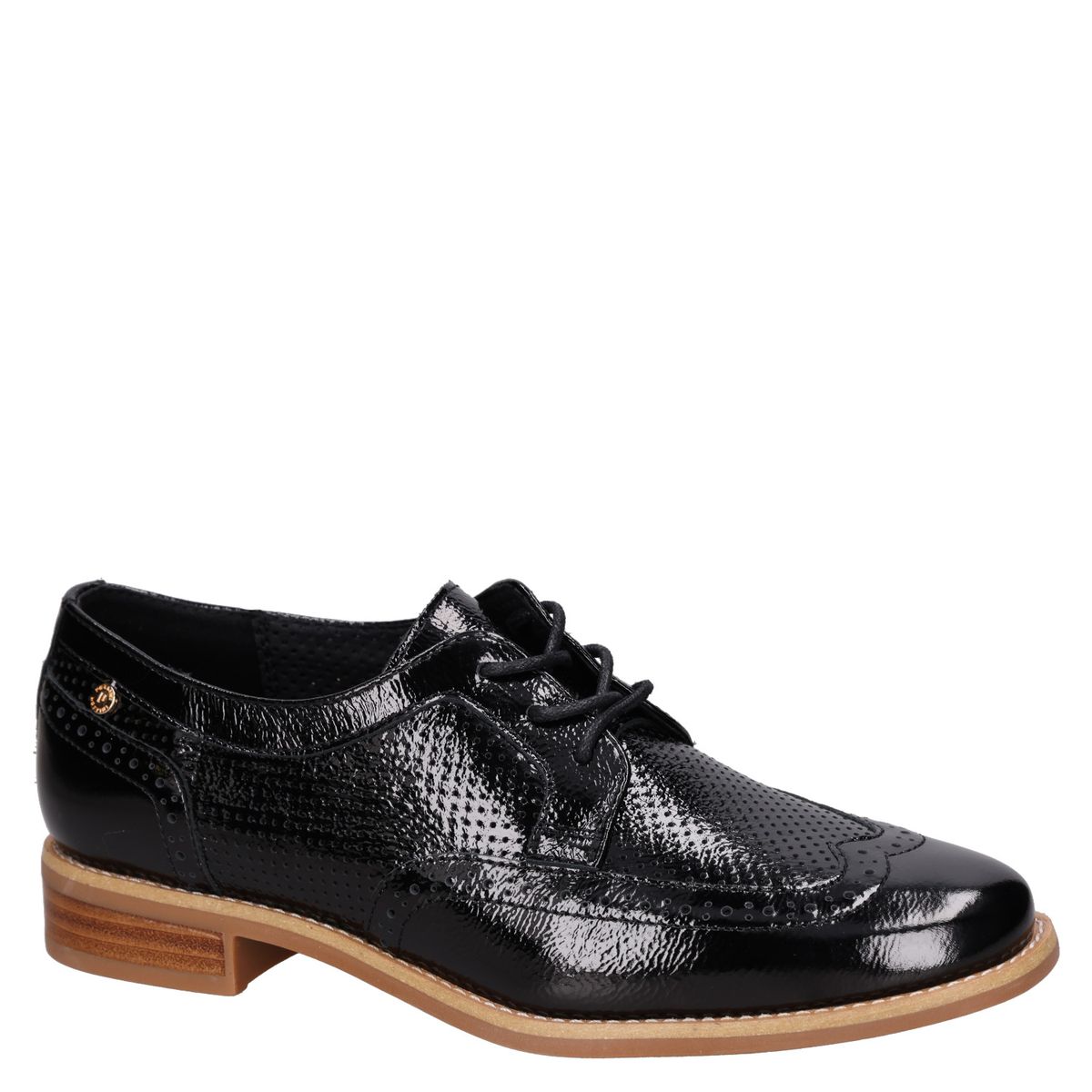 POLLINI - Zapato Casual Mujer Cuero Negro Pollini