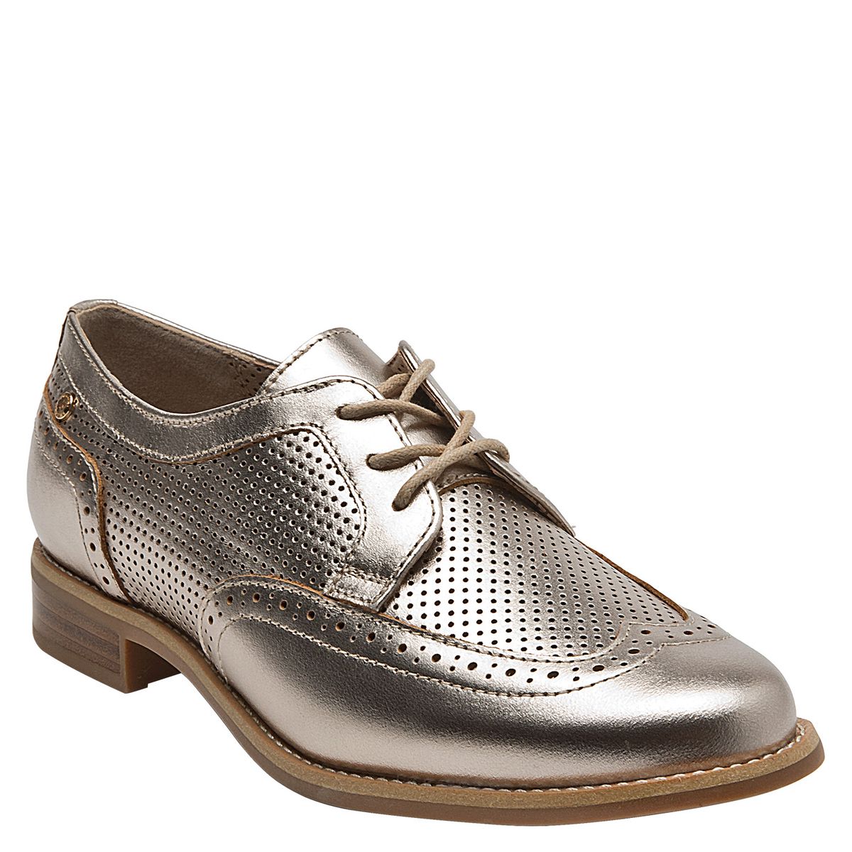 POLLINI - Zapato Casual Mujer Cuero Amarillo Pollini