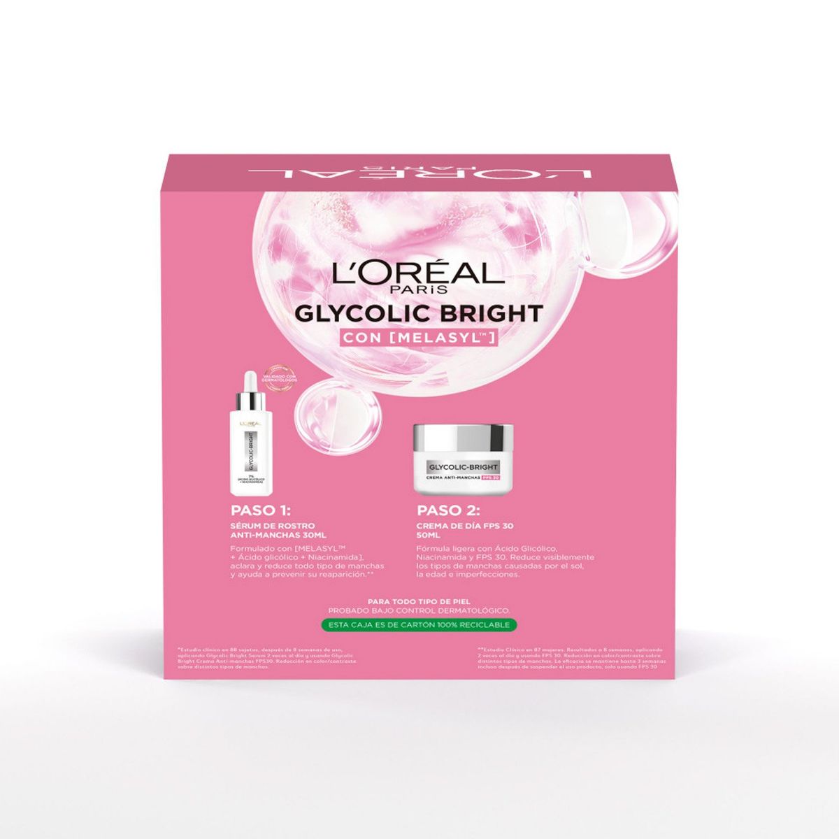 LOREAL PARIS - Glyco Serum + Crema Día Loreal Paris