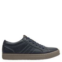 Zapatilla Urbana Hombre Cuero Azul