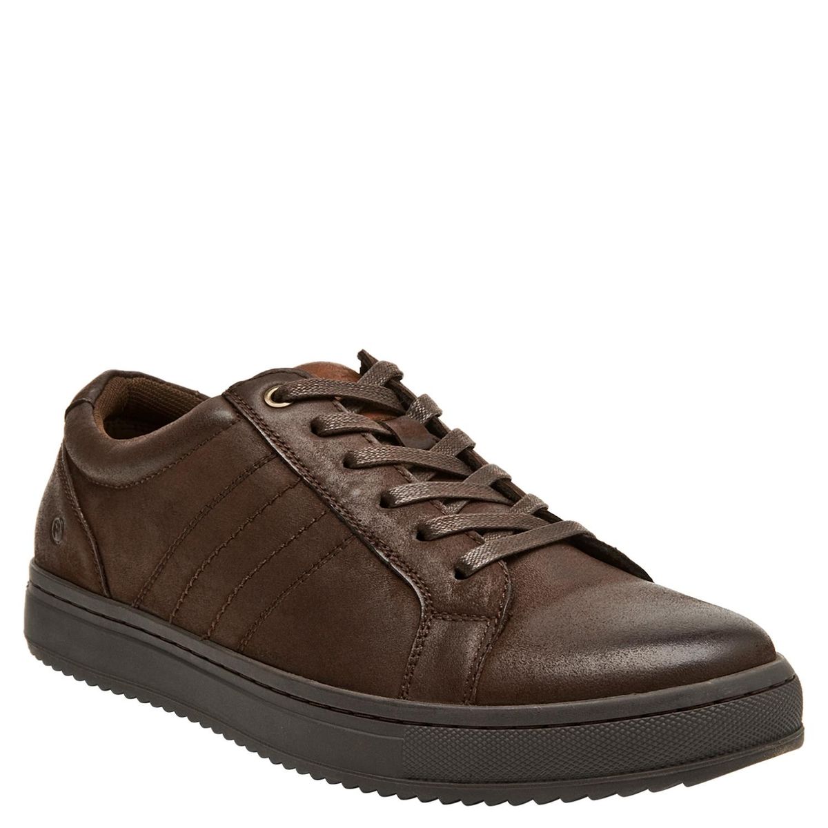PLUMA - Zapatilla Urbana Hombre Cuero Café Pluma