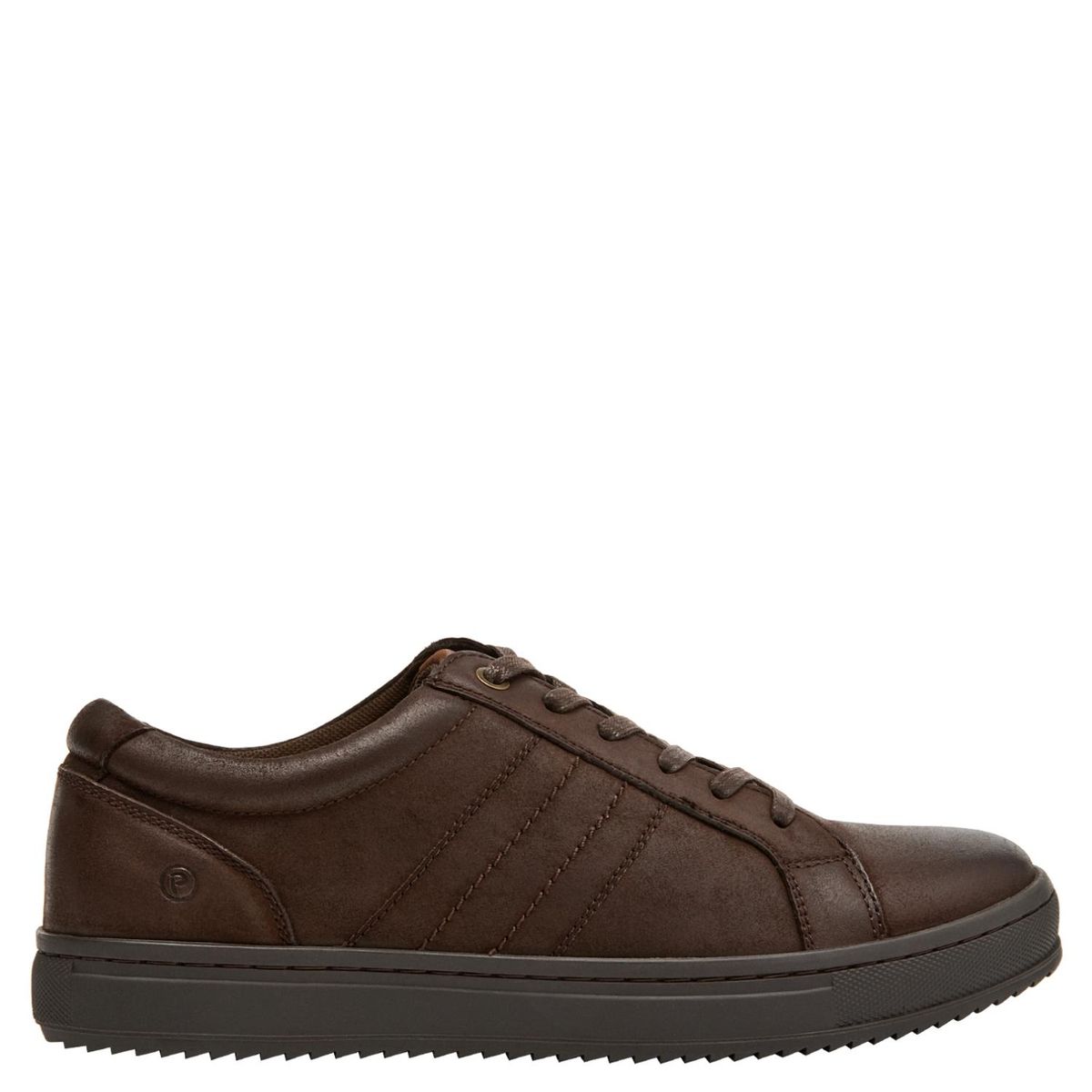 PLUMA - Zapatilla Urbana Hombre Cuero Café Pluma