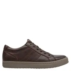 PLUMA - Zapatilla Urbana Hombre Cuero Café