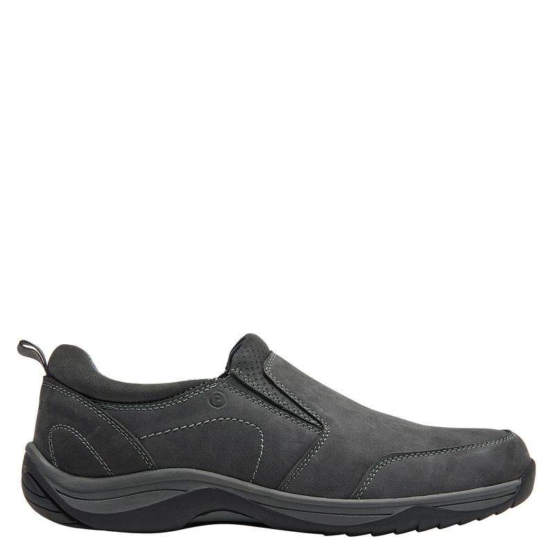 PLUMA - Mocasín Hombre Cuero Gris Pluma