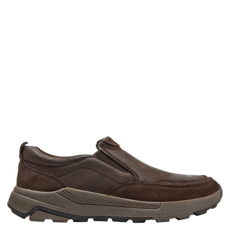 PLUMA - Mocasín Hombre Cuero Café Pluma