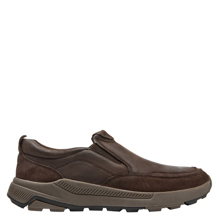 Mocasín Hombre Cuero Café