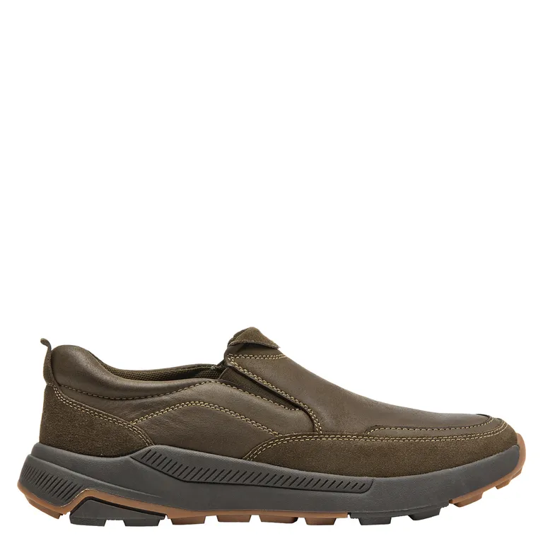 Mocasín Hombre Cuero Verde