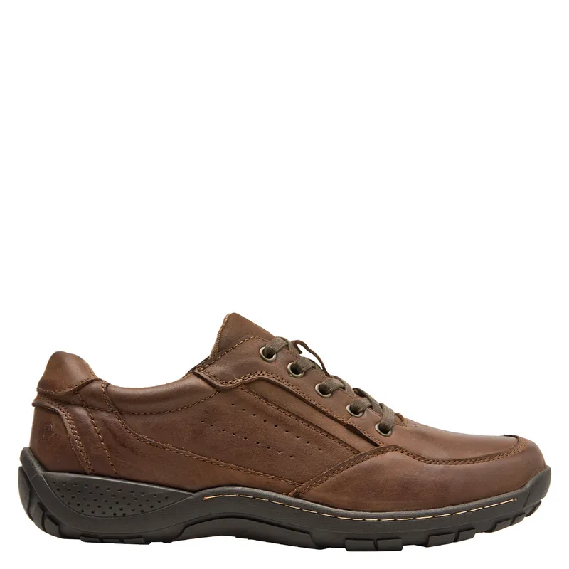 PLUMA - Zapato Casual Hombre Cuero Café Pluma