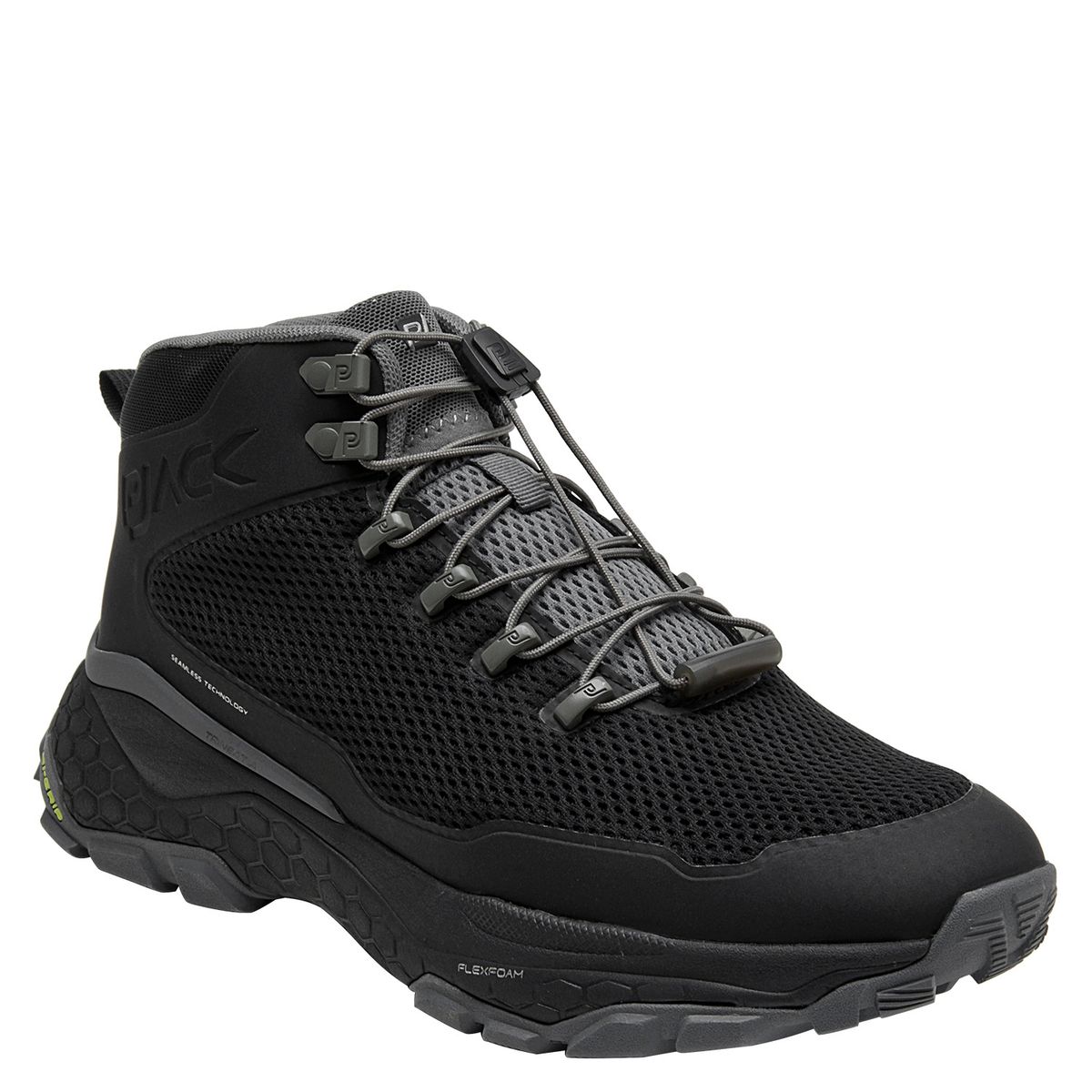 PJACK - Botin Outdoor y Trekking Hombre Negro PJACK