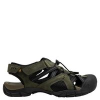 Sandalia Hombre Cuero Verde