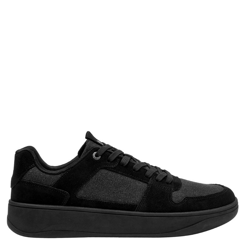 PANAMA JACK - Zapatilla Urbana Hombre Cuero Negro Panama Jack