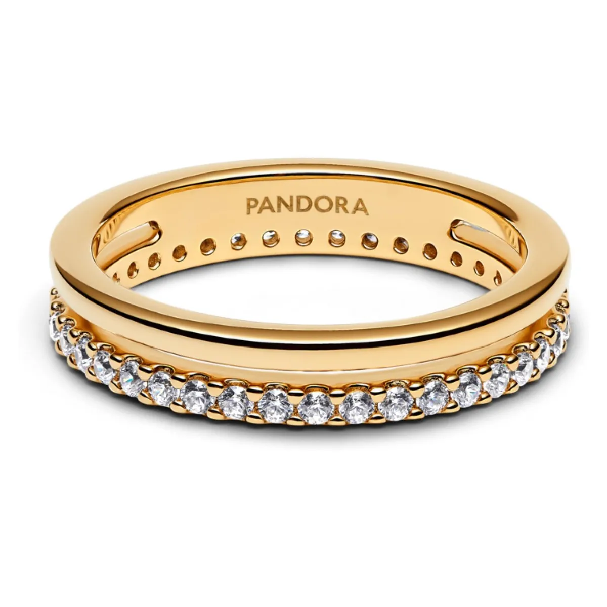 PANDORA - Anillo Doble Banda Mujer Pandora