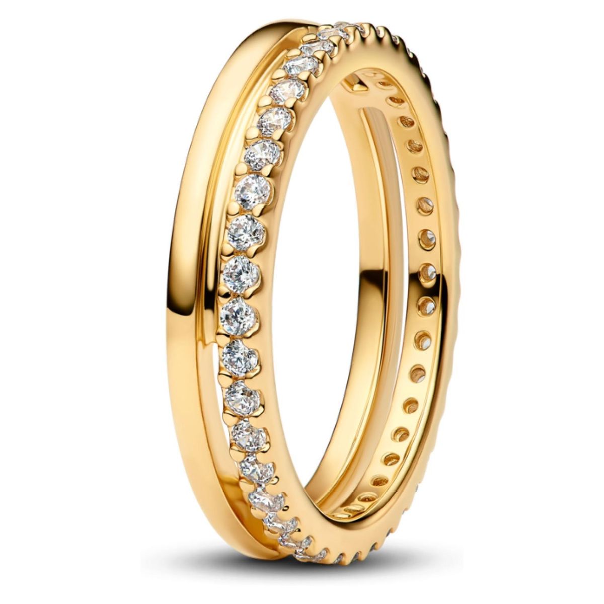 PANDORA - Anillo Doble Banda Mujer Pandora